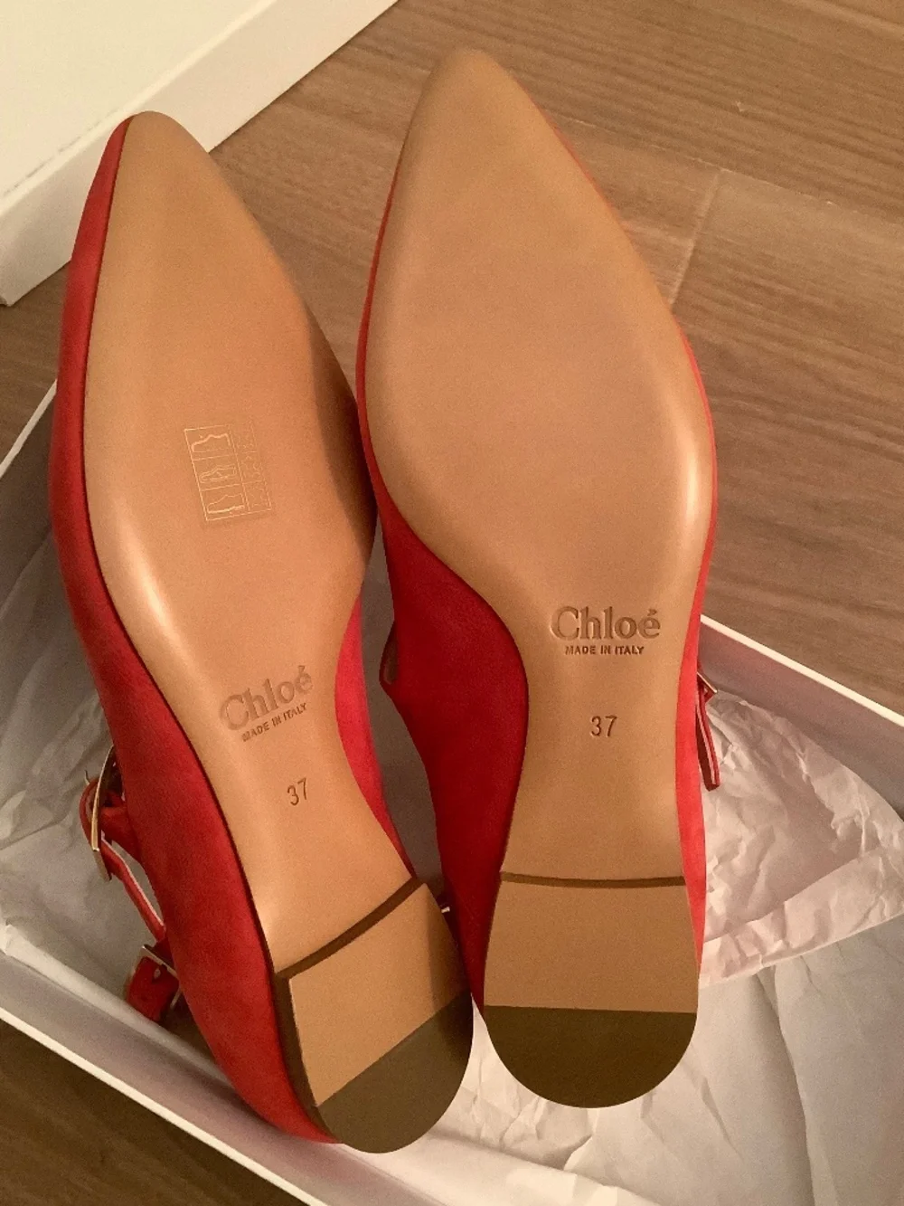 Chloe Ankle Strap Flats